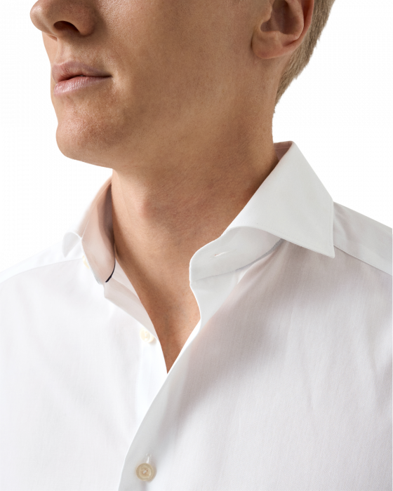 Eton - End On End Breeze Poplin Slim Fit Skjorte - Hvid - Hvid