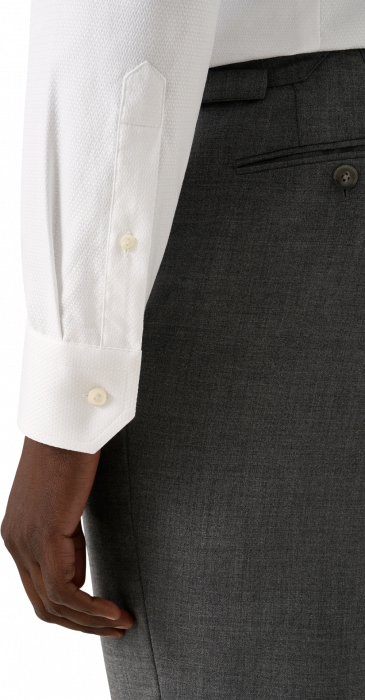 Eton - Hvid Slim Fit Dobby Herreskjorte - Hvid