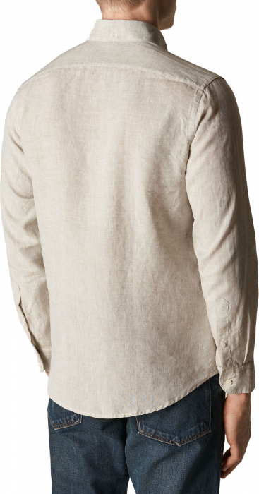 Eton - Beige H&oslash;rskjorte Slim Fit - Beige