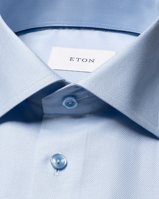 Eton - Lysebl&aring; Business Skjorte Slim Fit - Lysebl&aring;