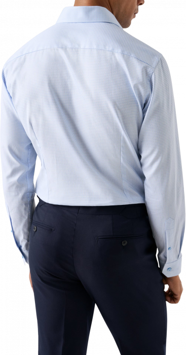 Eton - Lysebl&aring; Ternet Dobby Skjorte Contemporary Fit - Lysebl&aring;