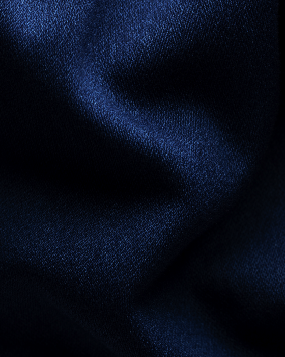 Eton - Navy Satin Indigo Skjorte - Navy