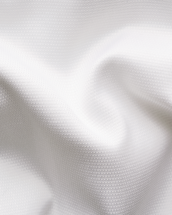 Eton - Hvid Contemporary Fit Skjorte Med Blomsterdetaljer - Hvid