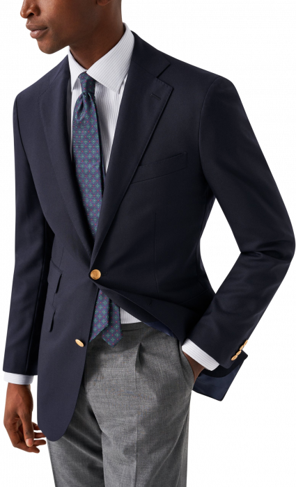 Eton - Lys Bl&aring; Stribet Skjorte Slim Fit - Hvid & lysebl&aring;