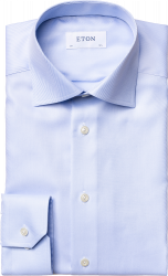 Textured Twill Herreskjorte Contemporary Fit