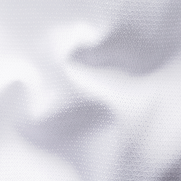 Eton - Hvid Dobby Aftenskjorte, French Cuffs - Hvid