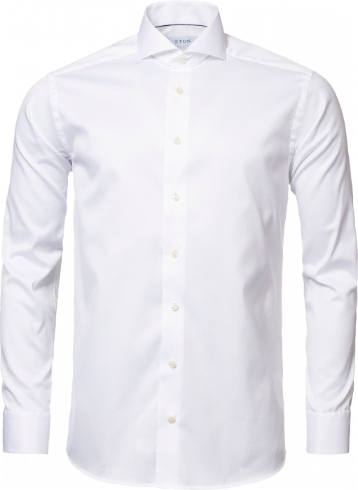 Eton - Twill Slim Fit, Extreme Cut Away - Hvid