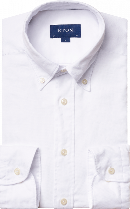Eton - Hvid Royal Oxford Skjorte Slim - Hvid