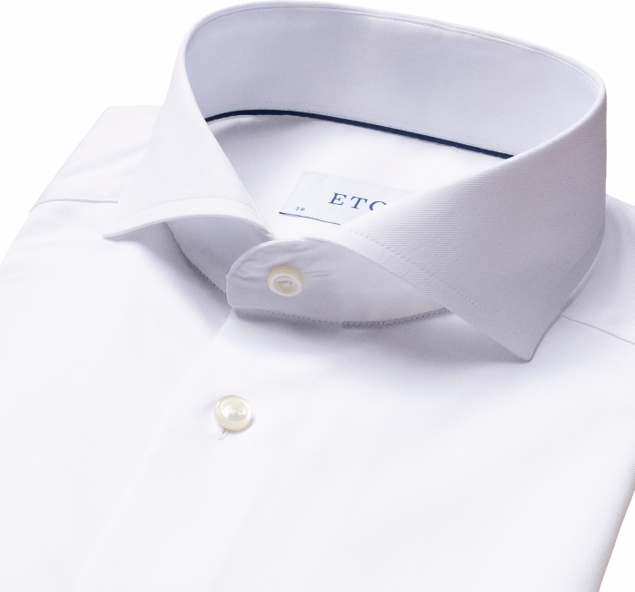 Eton - Signature Twill, Contemporary Fit, Extreme Cut - Hvid