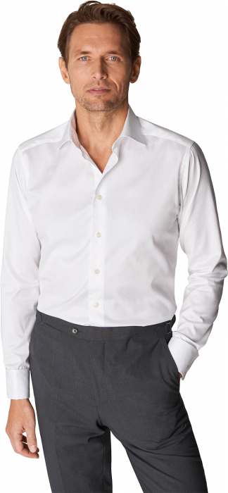 Eton - Slim Fit, Cut Away, French Cuff - Hvid