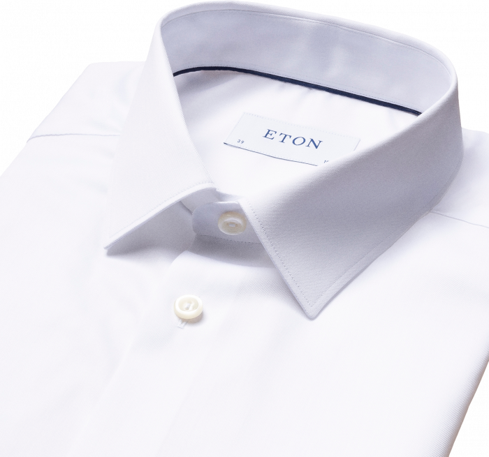 Eton - Super Slim Herreskjorte, Pointed Krave - Hvid