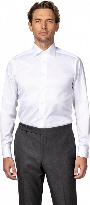 Eton - Contemporary Fit, Cut Away, French Cuff - Hvid