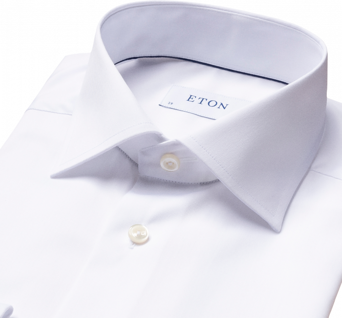 Eton - Slim Fit, Cut Away, French Cuff - Hvid