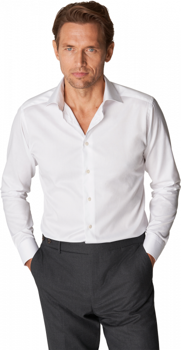 Eton - Slim Fit, Cut Away, Single Cuff, Xls - Hvid