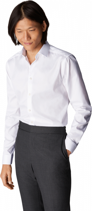 Eton - Super Slim Herreskjorte, Pointed Krave - Hvid