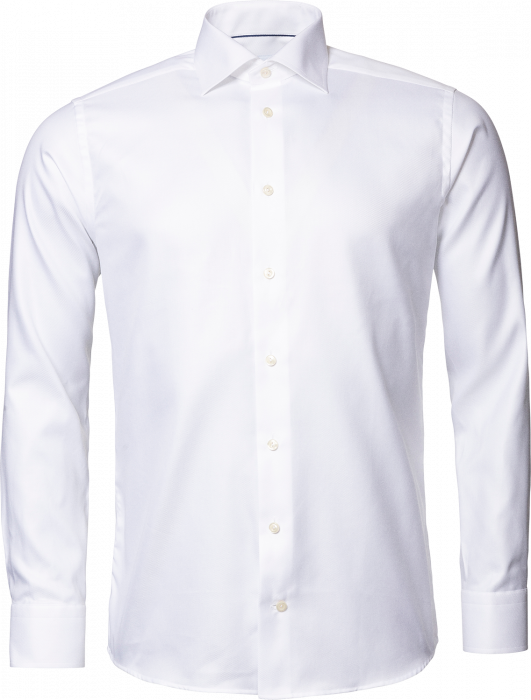 Eton - Textured Twill Herreskjorte Contemporary Fit - Hvid