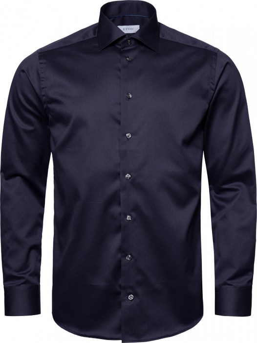 Eton - Signature Twill, Contemporary Fit, Cut Away - Navy