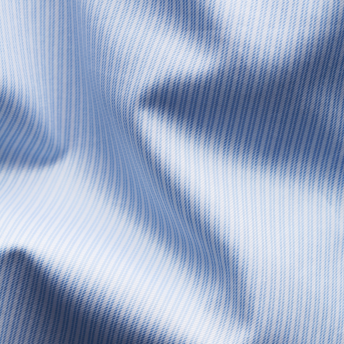 Eton - Lysebl&aring; Dobbelt Stribet Skjorte, Slim Fit - Lysebl&aring;