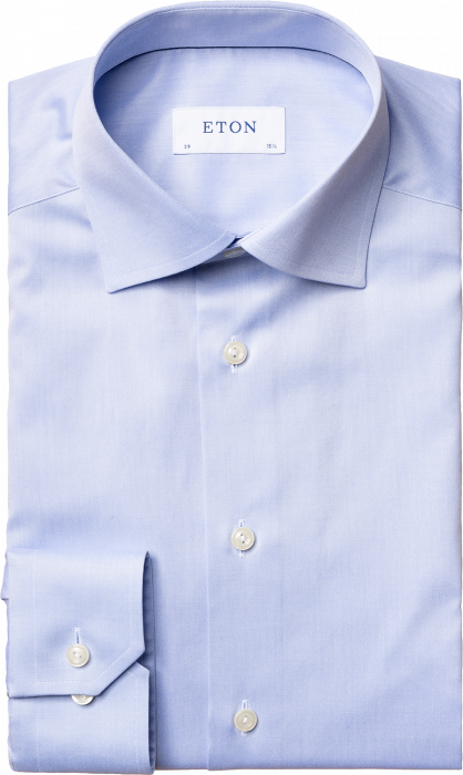 Eton - Lyseblå Business Skjorte, Super Slim Fit - Lyseblå