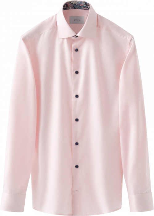 Eton - Lyser&oslash;d Business Skjorte Paisley Effekt Slim Fit - Lyser&oslash;d