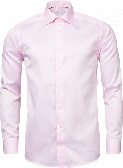 Eton - Signature Twill, Contemporary Fit, Cut Away - Lyser&oslash;d