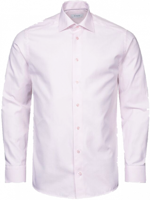 Eton - Lyserød Business Dobby Skjorte Slim Fit - Lyserød