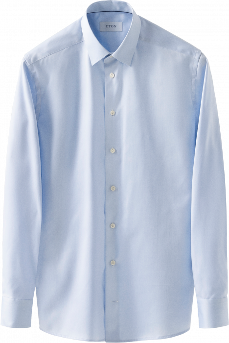 Eton - Super Slim Herreskjorte, Pointed Krave - Lysebl&aring;