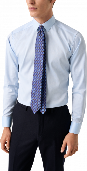 Eton - Super Slim Herreskjorte, Pointed Krave - Lysebl&aring;