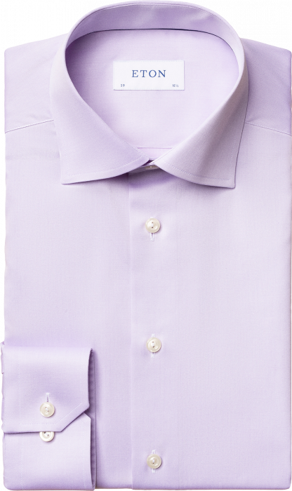 Eton - Signature Twill, Slim Fit, Cut Away - Purple