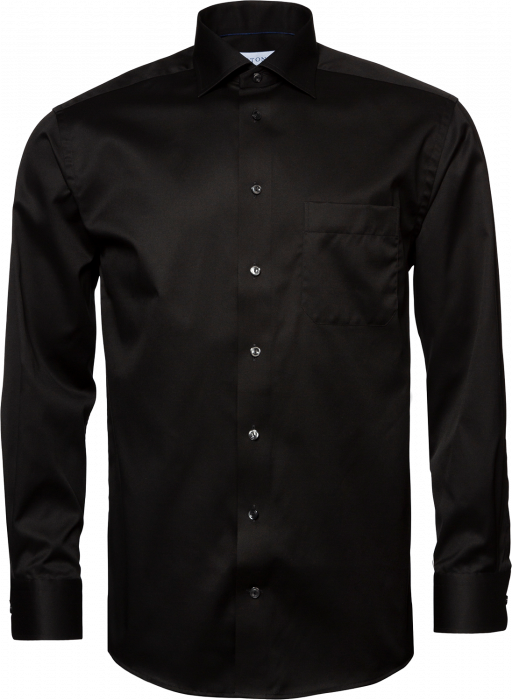 Eton - Signature Twill, Classic Fit, Cut Away - Sort