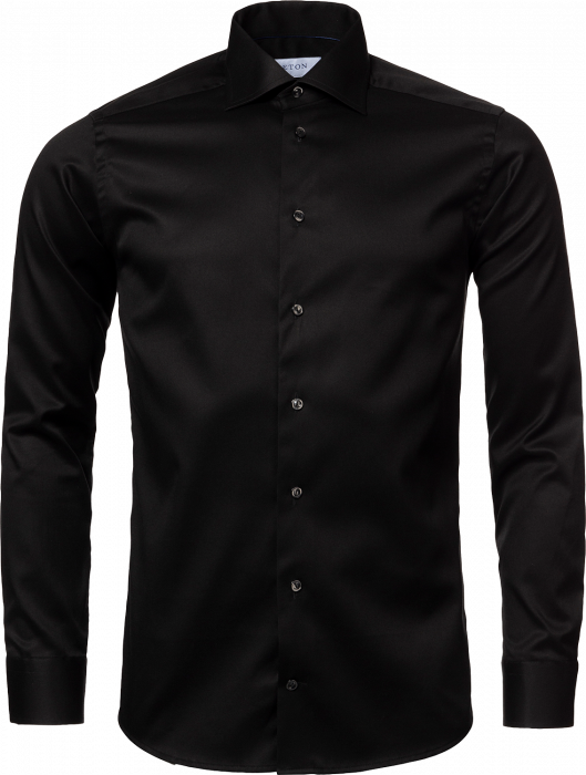 Eton - Signature Twill, Contemporary Fit, Cut Away - Sort