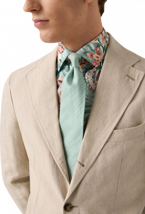 Eton - Papeg&oslash;je M&oslash;nster Twill Skjorte Slim Fit - Multi