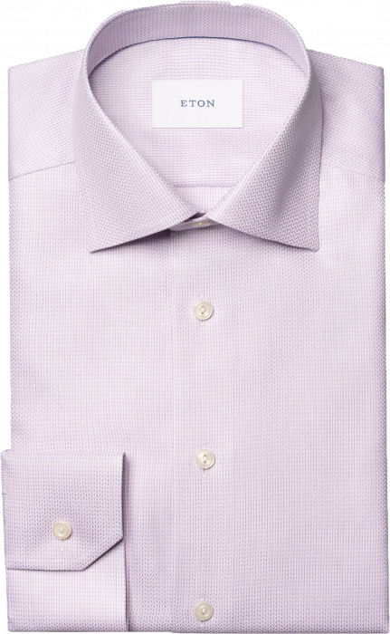 Eton - Lyser&oslash;d Herringbone Dobby Skjorte Slim Fit - Lyser&oslash;d