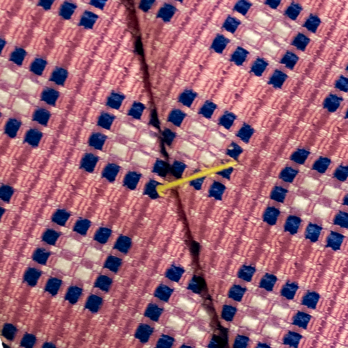 Eton - Lyser&oslash;dt Silkeslips Med Flisem&oslash;nster - Lyser&oslash;d & m&oslash;rk bl&aring;