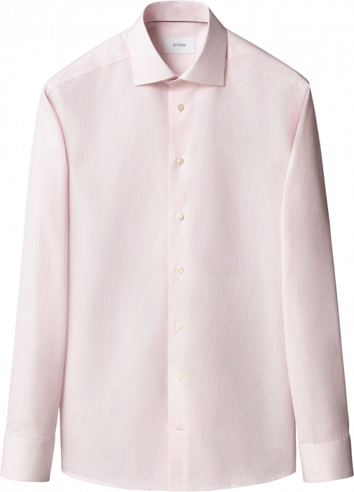 Eton - Lyser&oslash;d Stribet Slim Fit Skjorte - Lyser&oslash;d