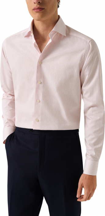 Eton - Lyser&oslash;d Stribet Slim Fit Skjorte - Lyser&oslash;d