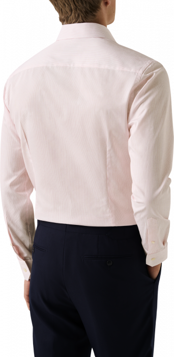 Eton - Lyser&oslash;d Stribet Slim Fit Skjorte - Lyser&oslash;d