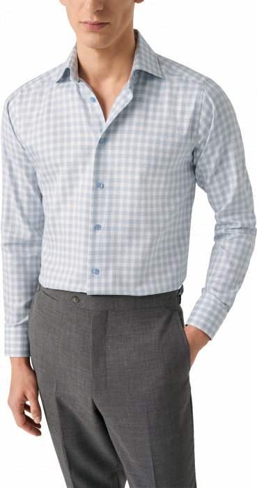 Eton - Ternet Business Skjorte Slim Fit - Bl&aring;