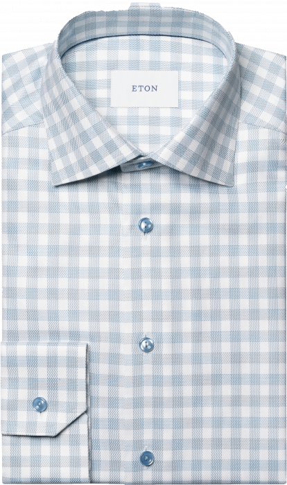 Eton - Ternet Business Skjorte Slim Fit - Blå