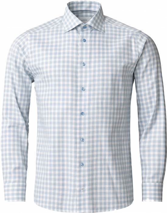 Eton - Ternet Business Skjorte Slim Fit - Bl&aring;