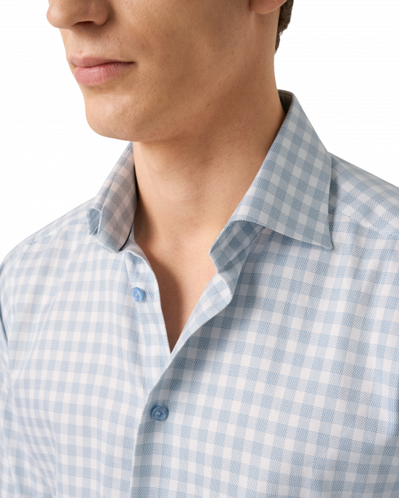 Eton - Ternet Business Skjorte Slim Fit - Bl&aring;