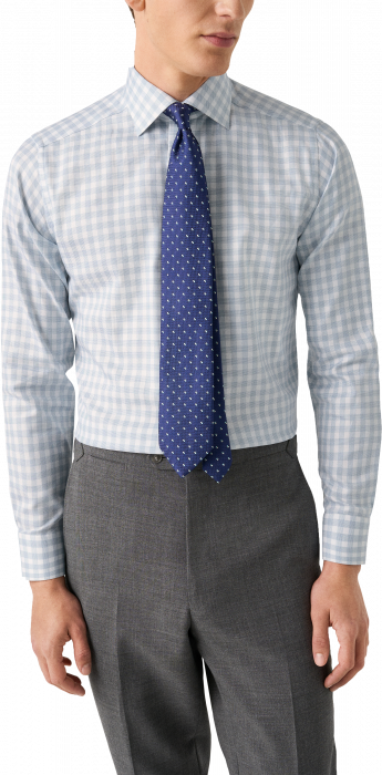 Eton - Ternet Business Skjorte Slim Fit - Bl&aring;
