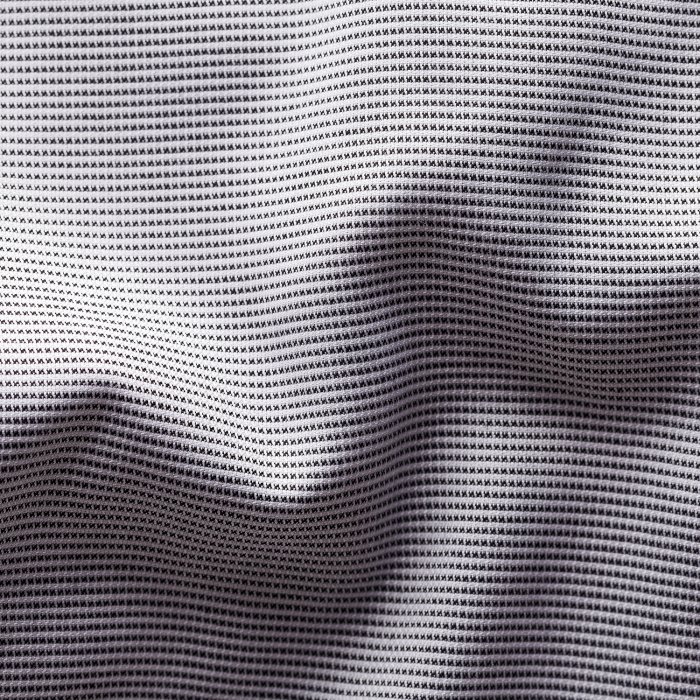 Eton - Sort-Hvid Herreskjorte I Twill, Slimfit - Sort & hvid