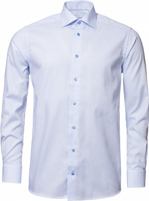 Eton - Herreskjorte I Bl&aring; Twill, Slim Fit - Himmelbl&aring;