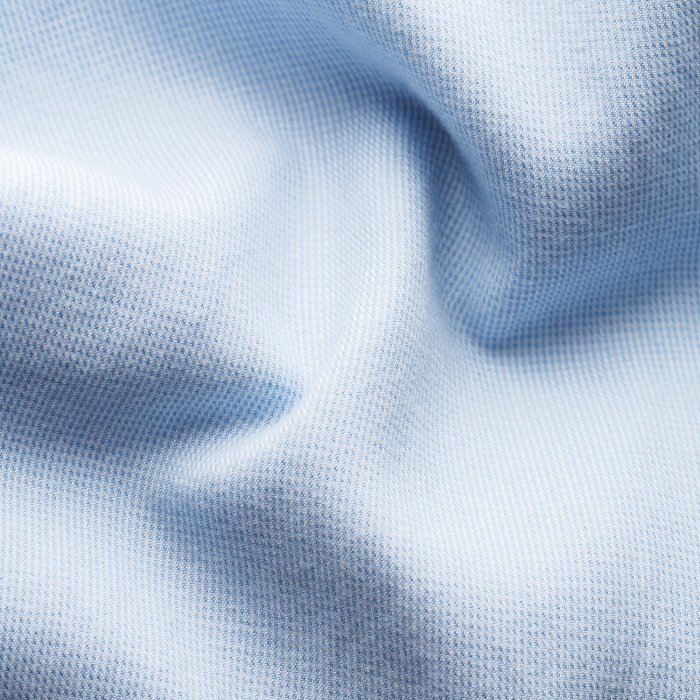 Eton - Bl&aring; Houndstooth Herreskjorte Med Slim Fit - Himmelbl&aring;