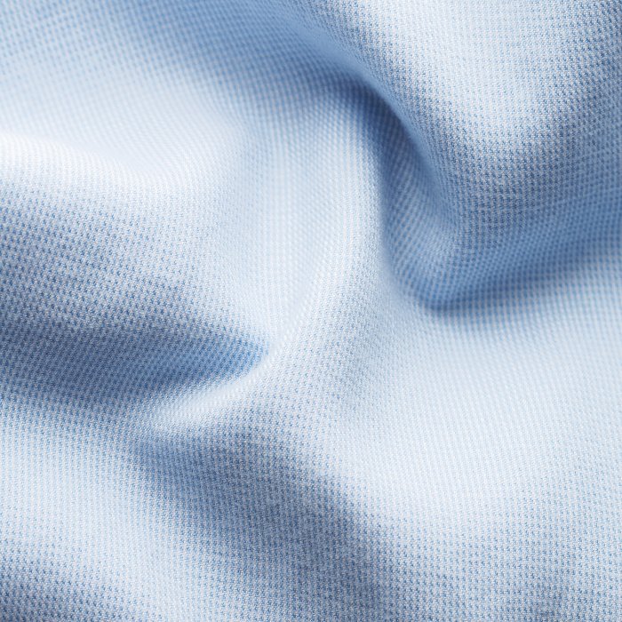 Eton - Lysebl&aring; Houndstooth Flannel Herreskjorte - Himmelbl&aring;