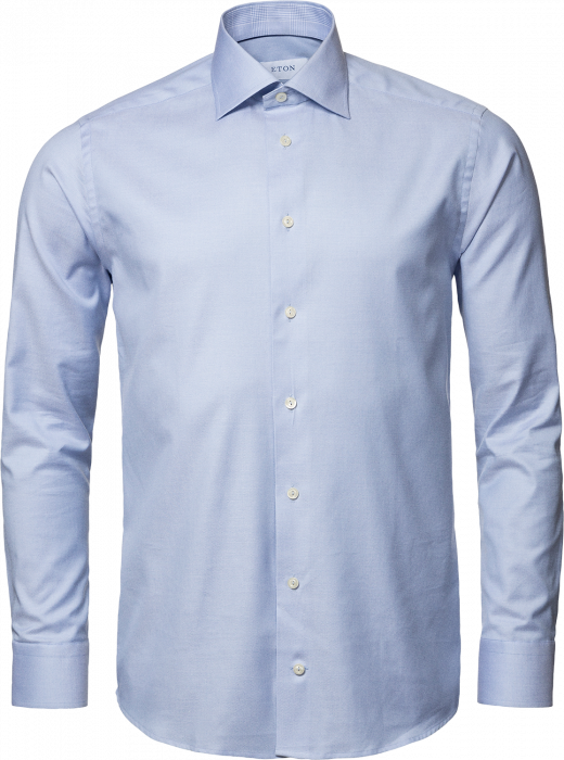 Eton - Lysebl&aring; Stretch Skjorte I Slim Fit - Himmelbl&aring;
