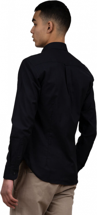 Harvest and Frost - Oxford Skjorte Slim Fit - Sort