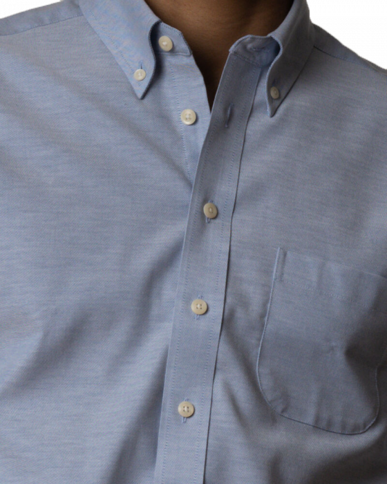 Harvest and Frost - Oxford Skjorte Slim Fit - Sky Blue