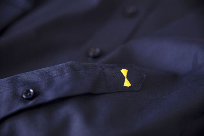 Harvest and Frost - Klassisk Twill Skjorte Slim Fit - Navy